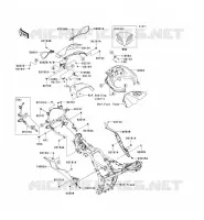 CUFFIA per Kawasaki NINJA 300 2014