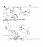 FANALE POSTERIORE(S) per Kawasaki NINJA 300 2014