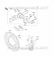 FRENO ANTERIORE per Kawasaki NINJA 300 2014