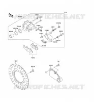FRENO POSTERIORE per Kawasaki NINJA 300 2014