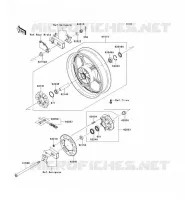 RUOTA POSTERIORE   CATENA per Kawasaki NINJA 300 2014
