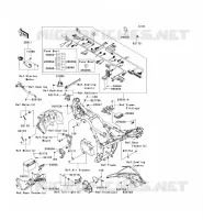 TELAIO MATERIALE ELETTRICO per Kawasaki NINJA 300 2014