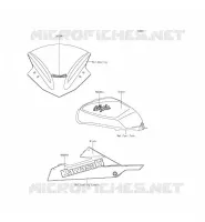ADESIVO(GREEN) per Kawasaki NINJA 300 2015