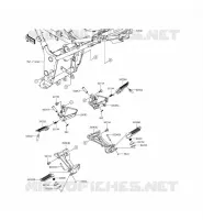 POGGIAPIEDI per Kawasaki NINJA 300 2015