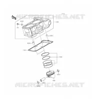 CILINDRO   PISTONE per Kawasaki NINJA 300 2015