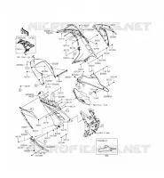LOWER CUFFIA per Kawasaki NINJA 300 2015