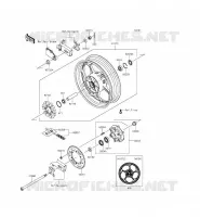 RUOTA POSTERIORE   CATENA per Kawasaki NINJA 300 2015