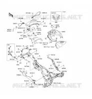 CUFFIA per Kawasaki NINJA 300 ABS 2014
