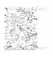 TELAIO MATERIALE ELETTRICO per Kawasaki NINJA 300 ABS 2014