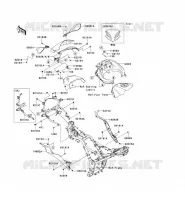 CUFFIA per Kawasaki NINJA 300 ABS 2014