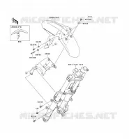 PARAFANGO ANTERIORE per Kawasaki NINJA 300 ABS 2014