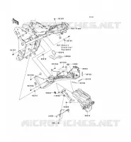 PARAFANGO POSTERIORE per Kawasaki NINJA 300 ABS 2014