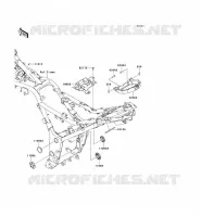 PARTI DEL TELAIO (COUVERTURE) per Kawasaki NINJA 300 ABS 2014