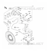 FRENO POSTERIORE per Kawasaki NINJA 300 ABS 2014