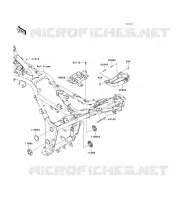 PARTI DEL TELAIO (COUVERTURE) per Kawasaki NINJA 300 ABS 2014