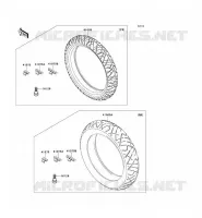 PNEUMATICI per Kawasaki NINJA 300 ABS 2014