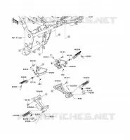 POGGIAPIEDI per Kawasaki NINJA 300 ABS 2014
