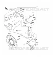 FRENO POSTERIORE per Kawasaki NINJA 300 ABS 2014