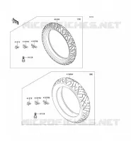 PNEUMATICI per Kawasaki NINJA 300 ABS 2014