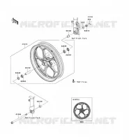 RUOTA ANTERIORE per Kawasaki NINJA 300 ABS 2014