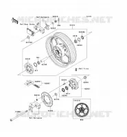 RUOTA POSTERIORE   CATENA per Kawasaki NINJA 300 ABS 2014