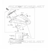 ACCESSORIO (COUVRE SELLE) per Kawasaki NINJA 300 ABS 2015