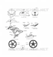 ADESIVO(GRAY) per Kawasaki NINJA 300 ABS 2015