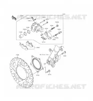 FRENO ANTERIORE per Kawasaki NINJA 300 ABS 2015