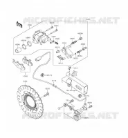 FRENO POSTERIORE per Kawasaki NINJA 300 ABS 2015
