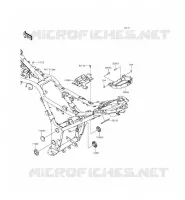 PARTI DEL TELAIO (COUVERTURE) per Kawasaki NINJA 300 ABS 2015