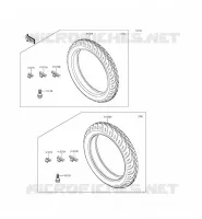 PNEUMATICI per Kawasaki NINJA 300 ABS 2015