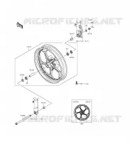 RUOTA ANTERIORE per Kawasaki NINJA 300 ABS 2015