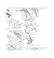LOWER CUFFIA per Kawasaki NINJA 300 ABS 2015
