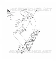 PARAFANGO ANTERIORE per Kawasaki NINJA 300 ABS 2015