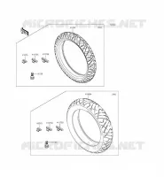 PNEUMATICI per Kawasaki NINJA 300 ABS 2015