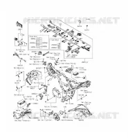 TELAIO MATERIALE ELETTRICO per Kawasaki NINJA 300 ABS 2015