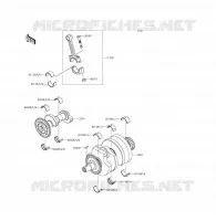 ALBERO MOTORE per Kawasaki NINJA 300 ABS 2015