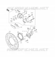 FRENO ANTERIORE per Kawasaki NINJA 300 ABS 2015