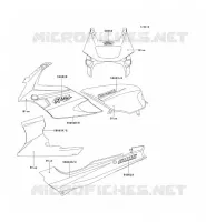 ADESIVO(BLEU) per Kawasaki GPZ500S 2000