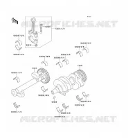ALBERO MOTORE per Kawasaki GPZ500S 2000