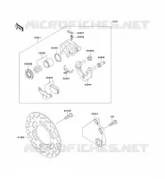 FRENO POSTERIORE per Kawasaki GPZ500S 2000