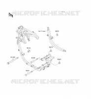 PARTI DEL TELAIO (COUVERTURE) per Kawasaki GPZ500S 2000