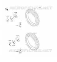 PNEUMATICI per Kawasaki GPZ500S 2000
