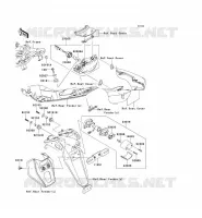 FANALE POSTERIORE(S) per Kawasaki ER-6F ABS 2008