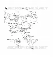 PARAFANGO POSTERIORE per Kawasaki ER-6F ABS 2008