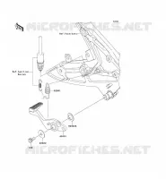 PEDALE DEL FRENO per Kawasaki ER-6F ABS 2008