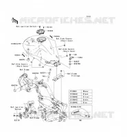 SERBATOIO DI CARBURANTE per Kawasaki ER-6F ABS 2008