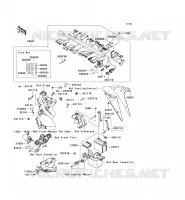 TELAIO MATERIALE ELETTRICO per Kawasaki ER-6F ABS 2008