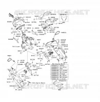 CUFFIA(SUPERIEUR) per Kawasaki ER-6F 2010
