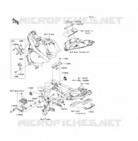 PARTI DEL TELAIO (COUVERTURE) per Kawasaki ER-6F 2010